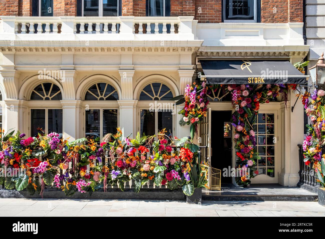 Stork Restaurant, Mayfair, London, Großbritannien. Stockfoto