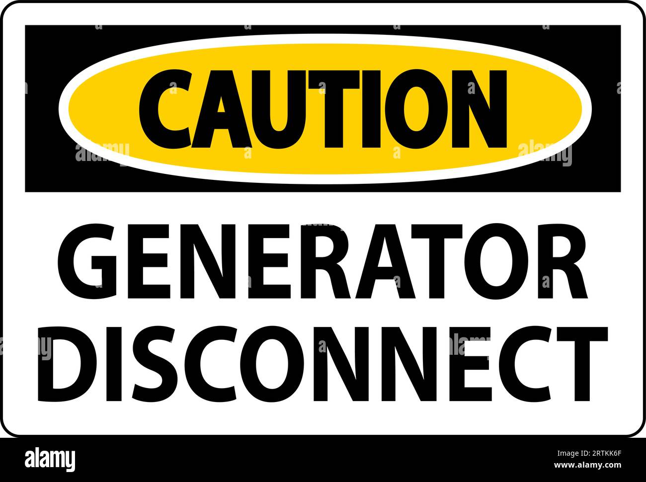 Warnung: Generator Trennen Stock Vektor