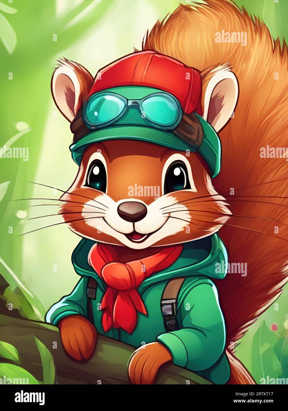 ASEELO Eichhörnchen-Rucksack Mit Kordelzug – Wasserabweisend, 42x36 Cm, Für Sport, Schule, Reisen – Niedliches Cartoon-Design