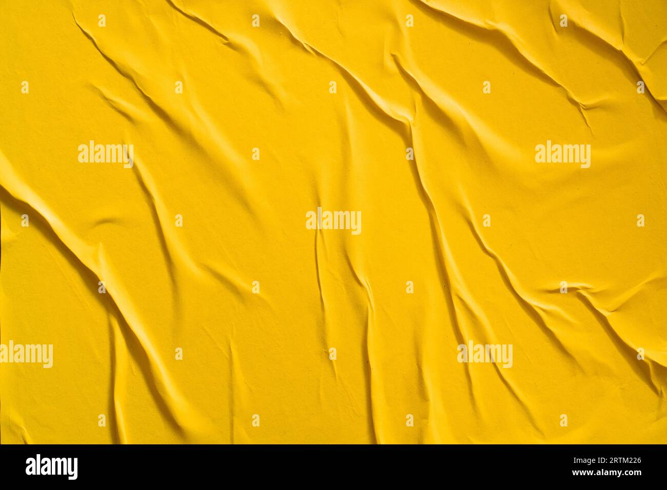 Gelber Texturhintergrund im Posterstil mit Weizenpaste Stockfoto