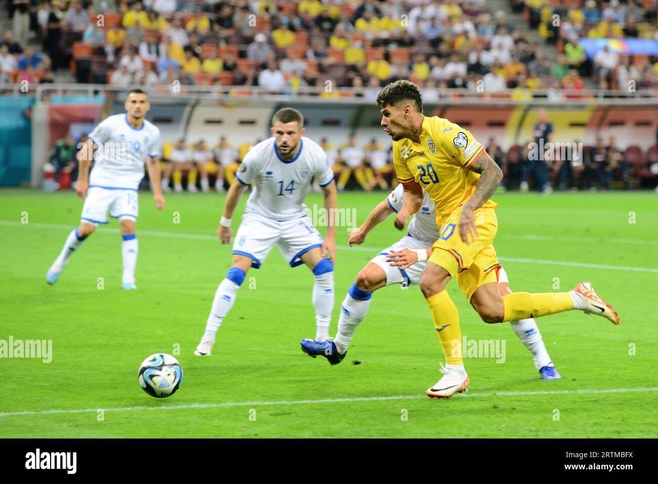 Florinel Coman während des Qualifikationsspiels zur Euro 2024 Rumänien gegen Kosovo , National Arena Stadium , Bukarest , 12.09.2023 Stockfoto