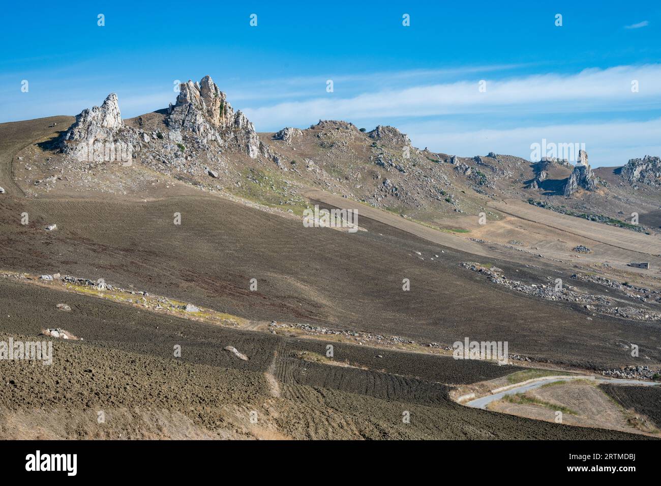 La roccia amorosa, Vanzu di la finestra, Formazione rocciosa in Sizilien Stockfoto