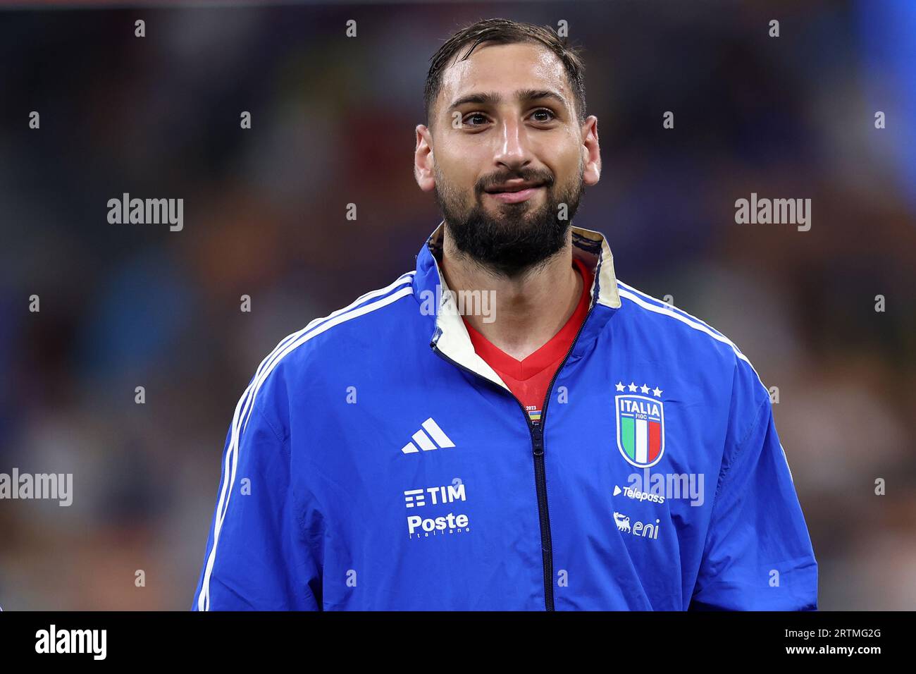 Gianluigi Donnarumma aus Italien schaut beim Qualifikationsspiel zur ...