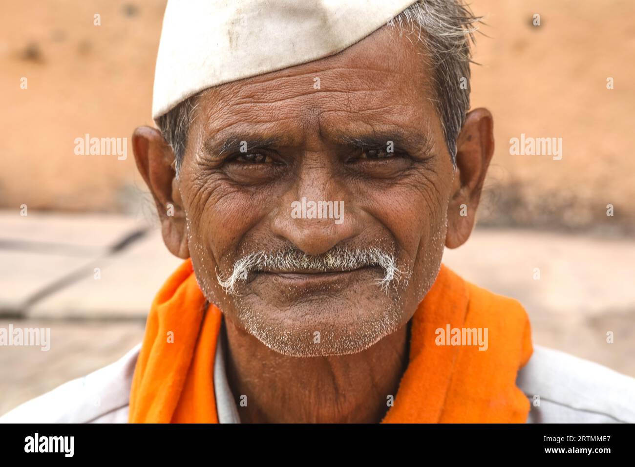 Hindu im Dorf Babra, Maharashtra, Indien Stockfoto