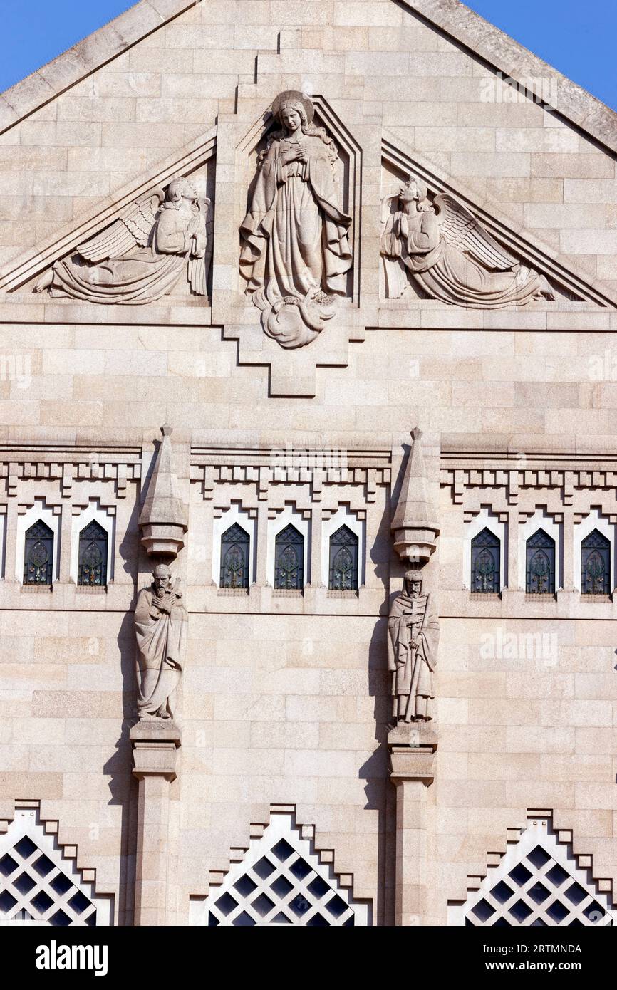 Kirche Nossa Senhora da Conceicao. Jungfrau Maria. Porto. Portugal. Stockfoto