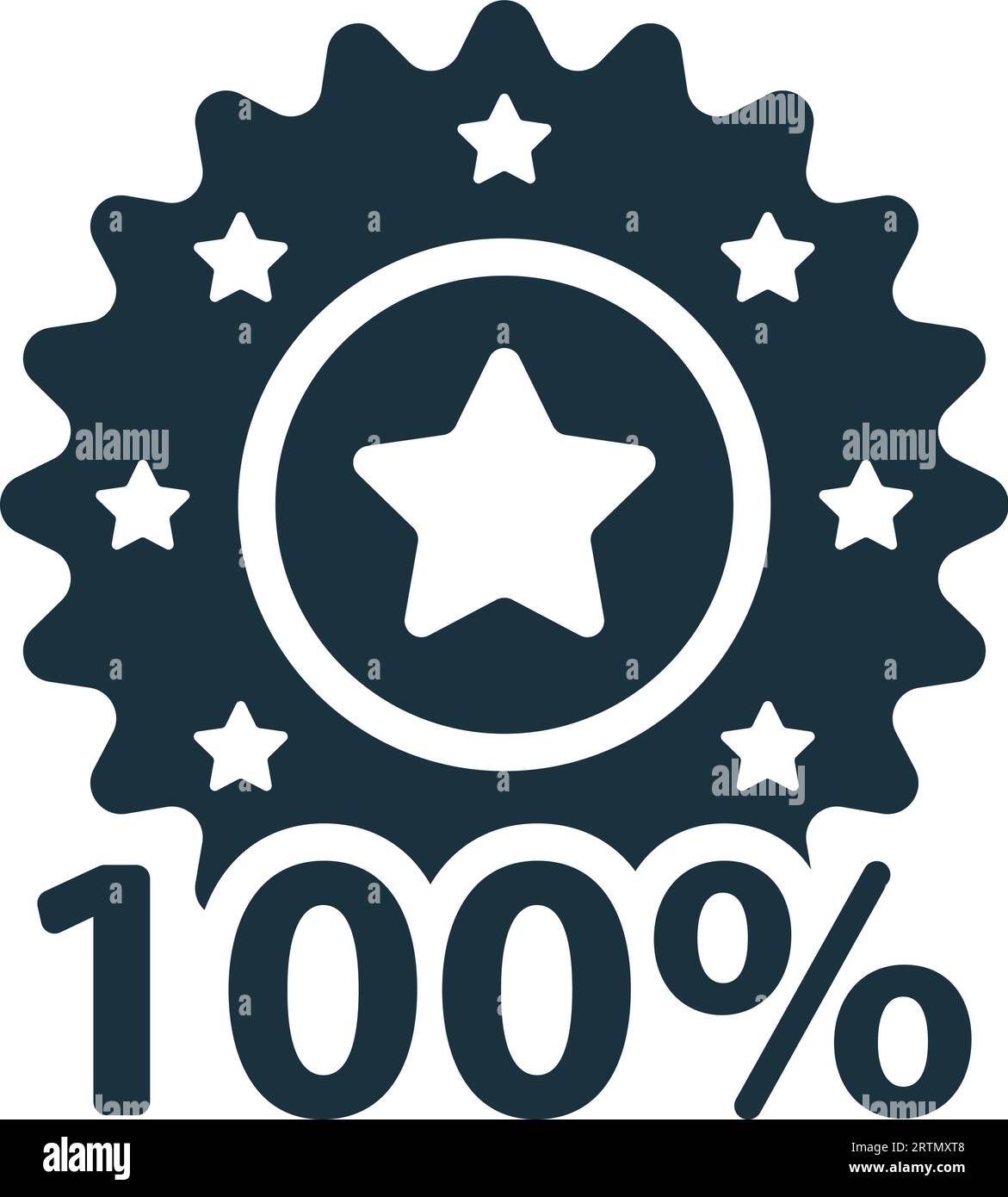 Symbol Garantien. Einfarbiges einfaches Schild aus der Logistiksammlung. Garantiert Symbol für Logo, Vorlagen, Webdesign und Infografiken. Stock Vektor