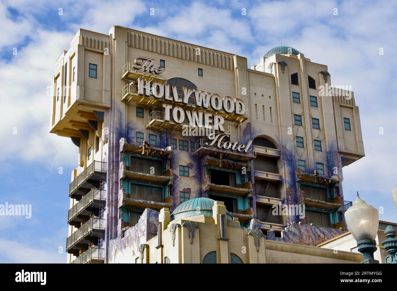 Das Hollywood Towers Hotel im Disneyland Paris. Paris, Frankreich. Stockfoto