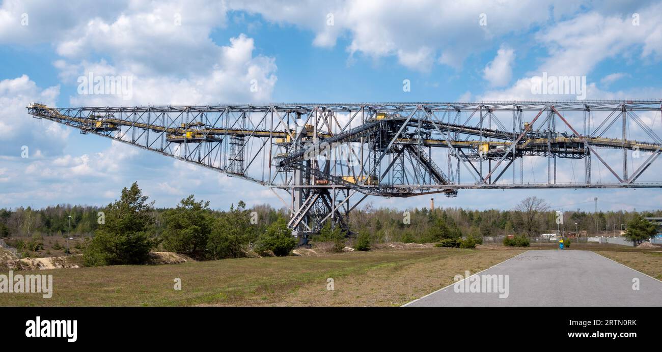 Größter Schaufelbagger im Tagebau Stockfoto