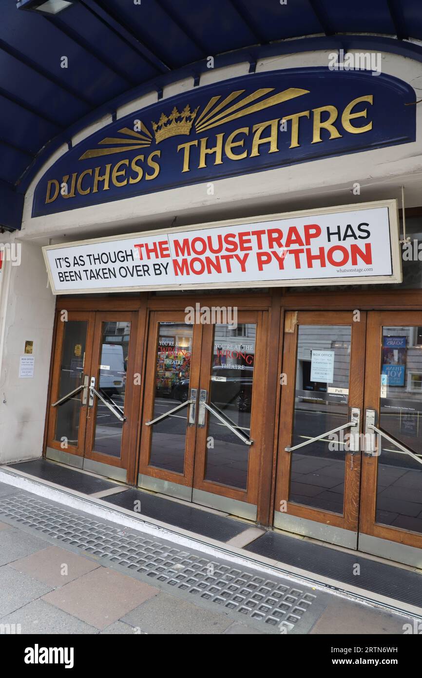 Die Show That Goes Missachter im Duchess Theatre Catherine Street, London, UK September 2023 Stockfoto