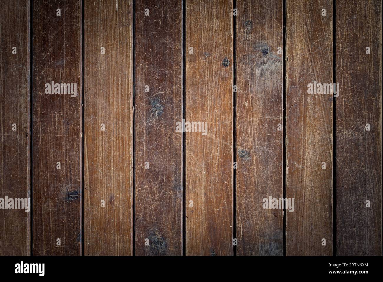Brauner Holzhintergrund. Alte, schmutzige Plank-Textur. Hochwertige Fotos Stockfoto