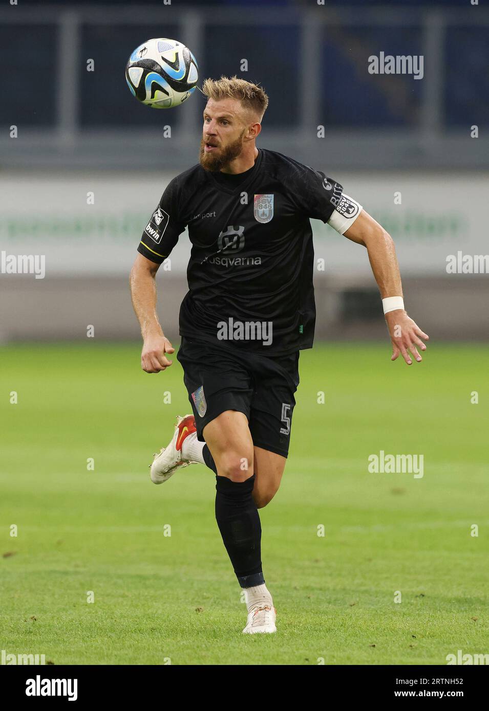 firo: 25.08.2023, Fußball, 3. Liga, 3. Bundesliga, Saison 2023/2024, MSV Duisburg - SSV Ulm 1846 1:1 Johannes REICHERT, Ulm, Einzelaktion Stockfoto