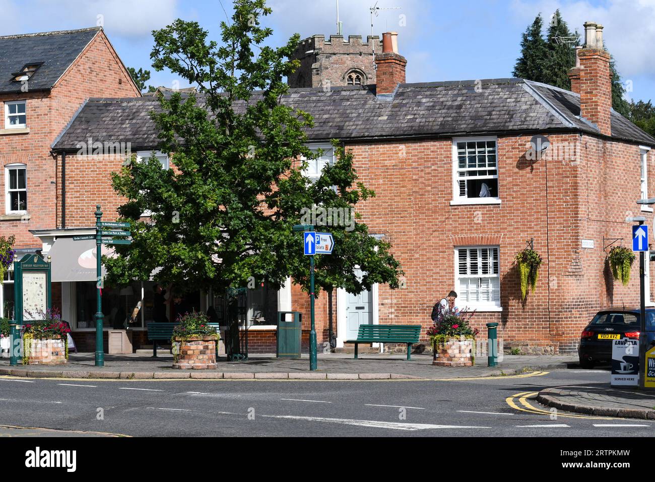 Gesamtansicht der Quorn Dorf in leicestershire Stockfoto