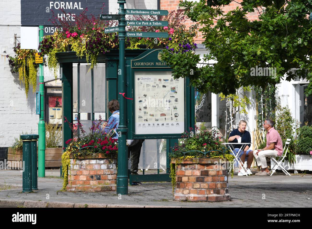 Gesamtansicht der Quorn Dorf in leicestershire Stockfoto