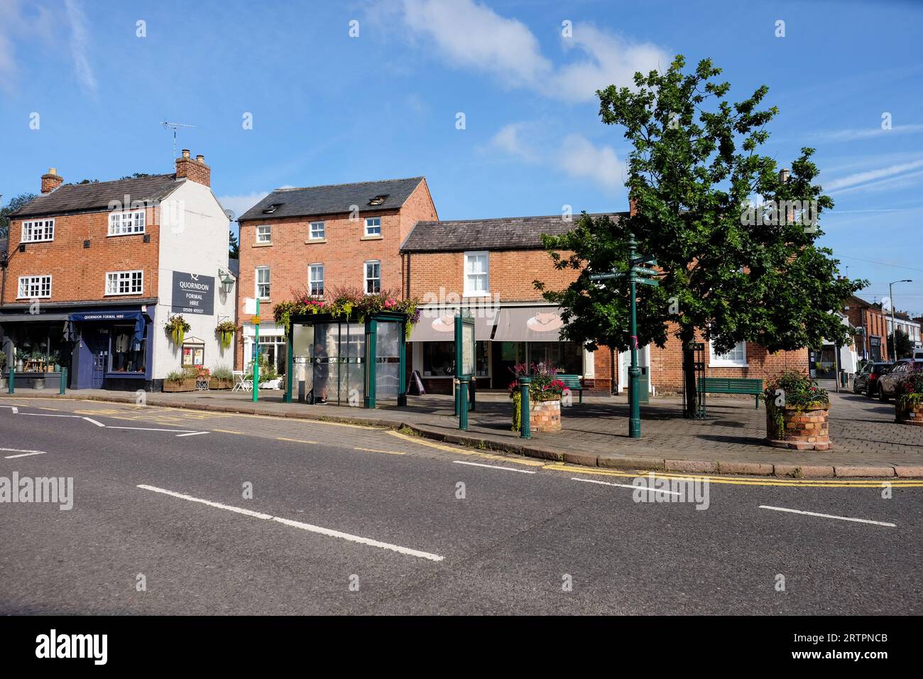 Gesamtansicht der Quorn Dorf in leicestershire Stockfoto