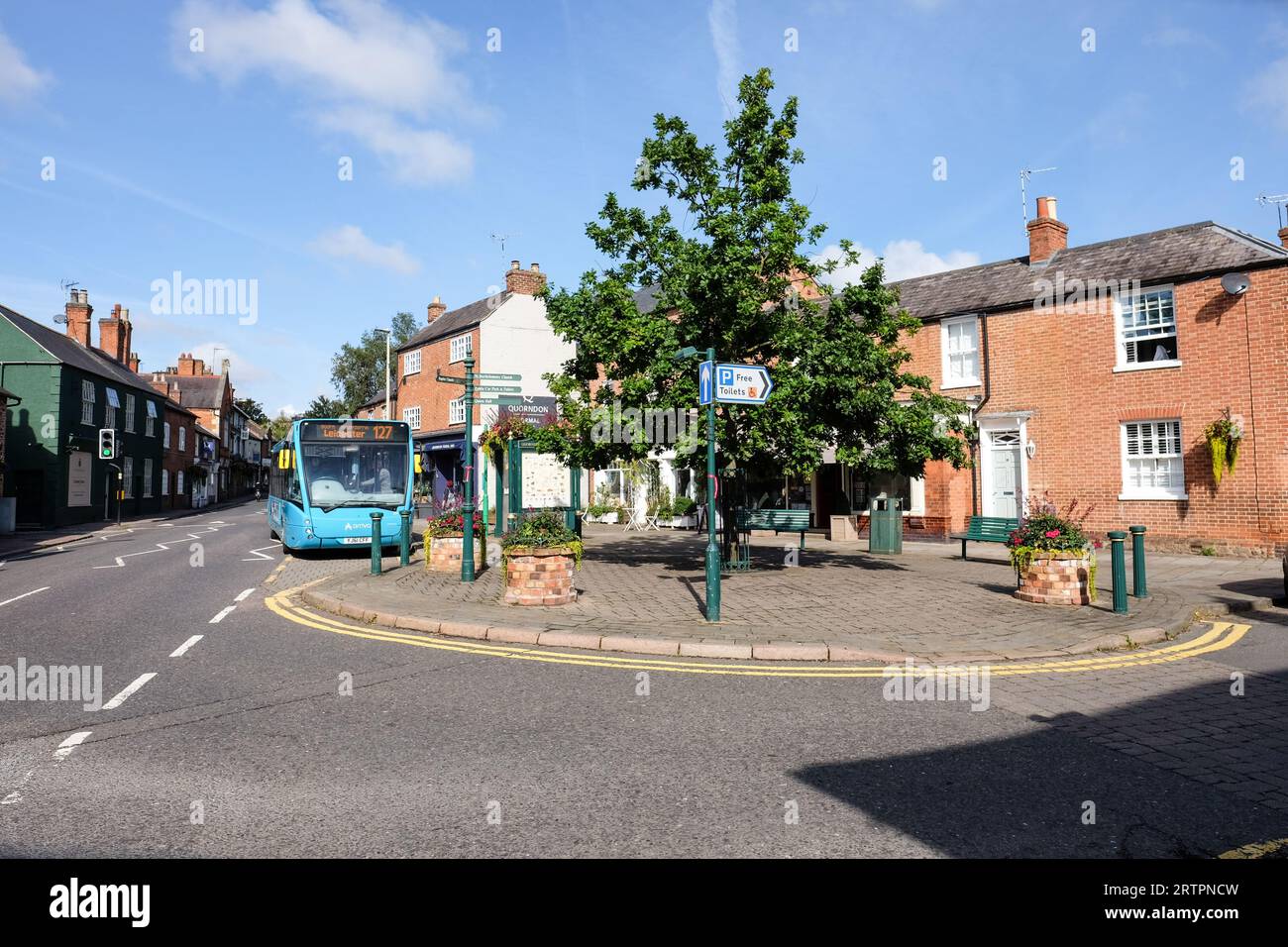 Gesamtansicht der Quorn Dorf in leicestershire Stockfoto