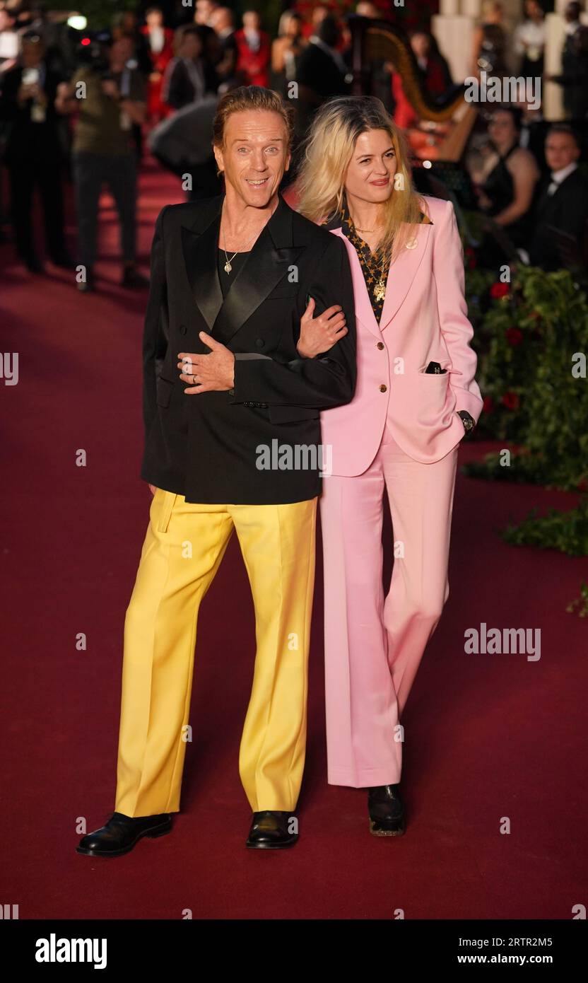 Damian Lewis und Alison Mosshart besuchen die Vogue World: London Show im Theatre Royal Drury Lane in London. Bilddatum: Donnerstag, 14. September 2023. Stockfoto