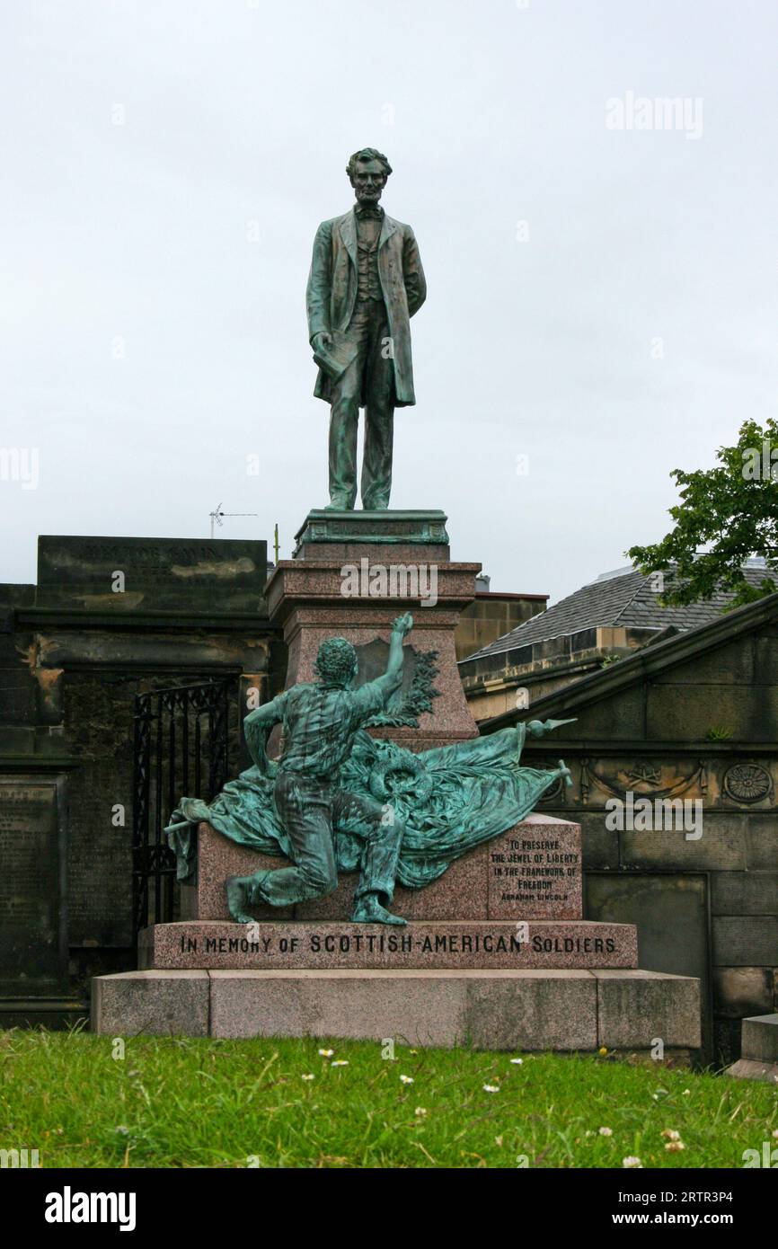 Das American Civil war Memorial, auch bekannt als Scottish-American Soldiers Monument, ist eine Skulptur von George Edwin Bissell aus dem Jahr 1893 an Commemora Stockfoto