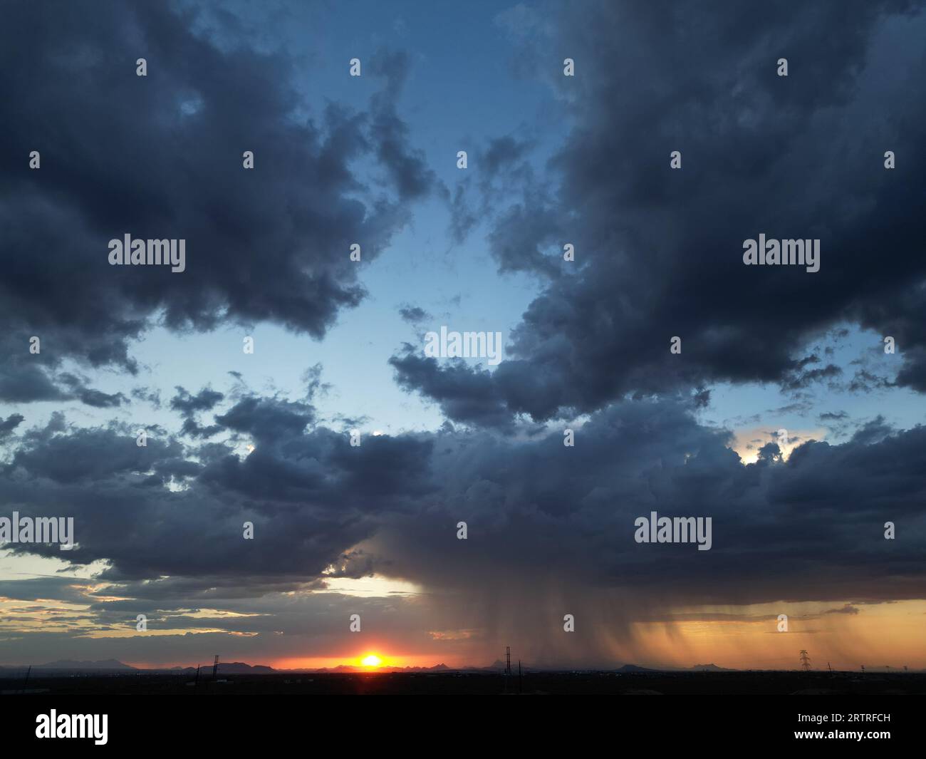 Arizona Monsoon Rains Stockfoto