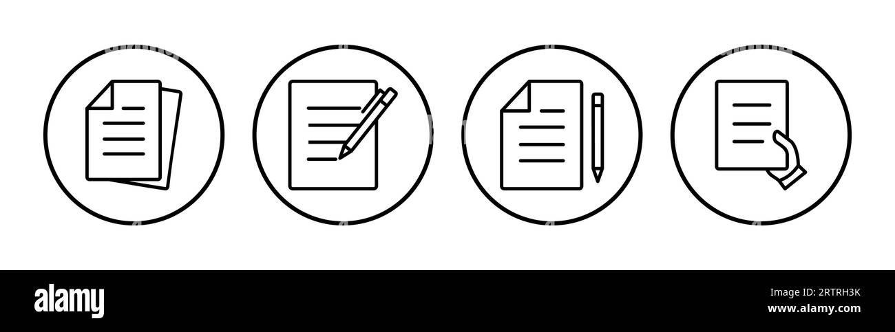 Vektor des Dokumentsymbols. Papiersymbol. Dateisymbol Stock Vektor