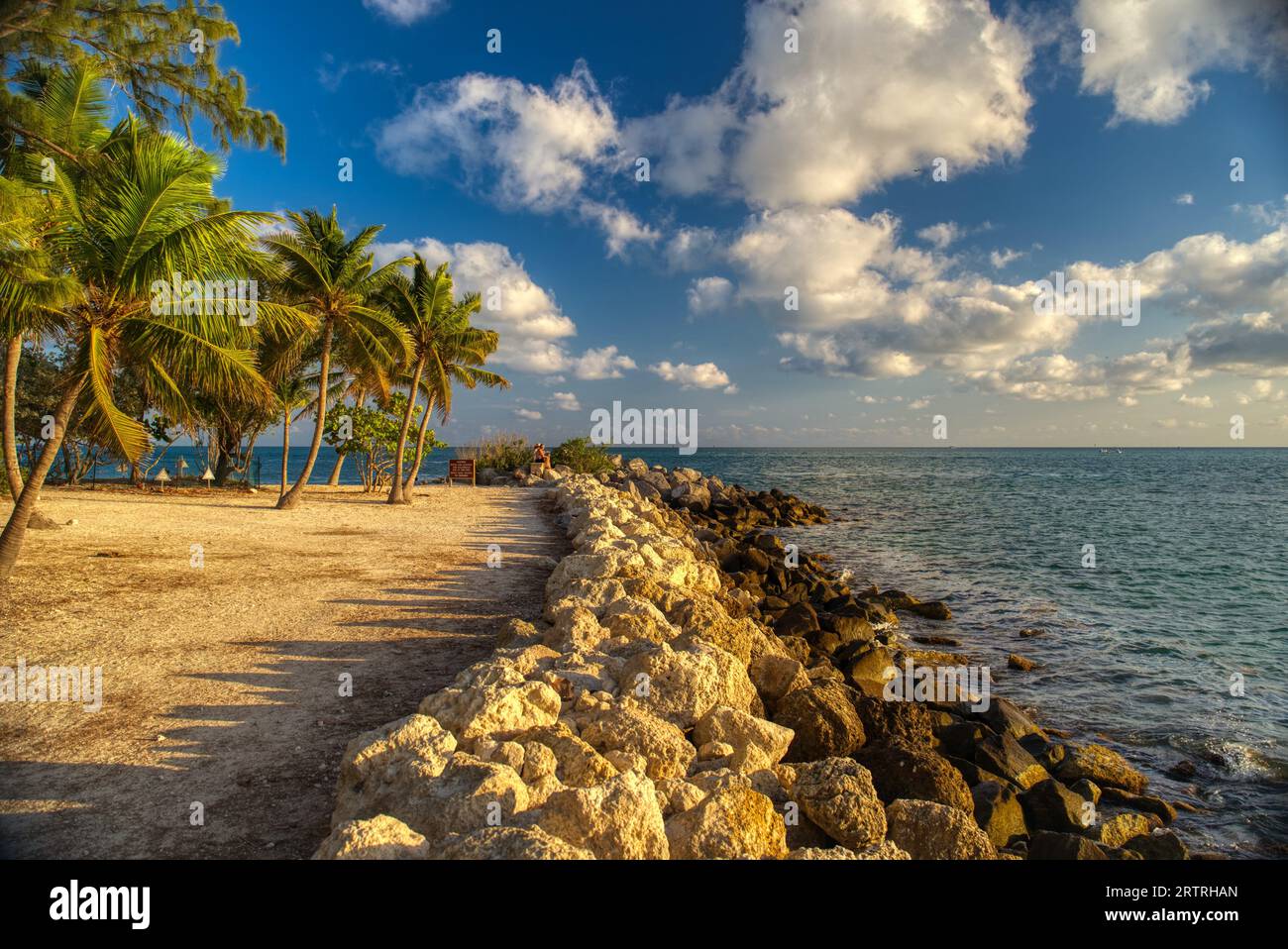 Florida Strände sind am besten schön und ruhig. Stellen Sie sich den Frieden vor, den man haben würde, wenn man hier einen Nachmittag verbringen würde. Stockfoto