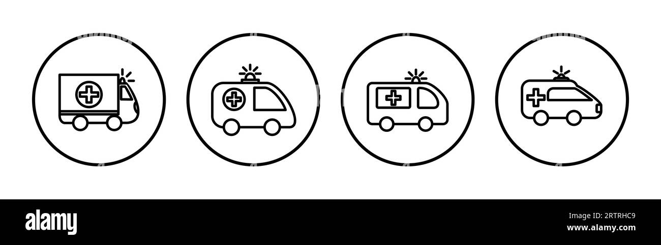 Krankenwagen-Symbol-Vektor. Symbol für einen Krankenwagen Stock Vektor Krankenwagen-Symbol-Vektor. Symbol für einen Krankenwagen Stock Vektor