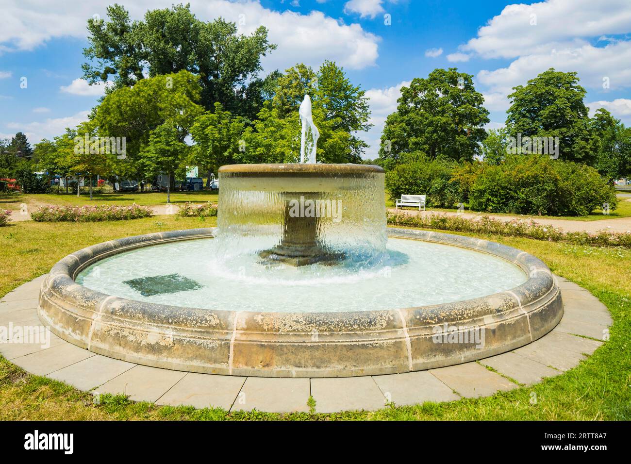 Der Hofbrunnen wurde 2008 nach historischen Fotos umgebaut Stockfoto