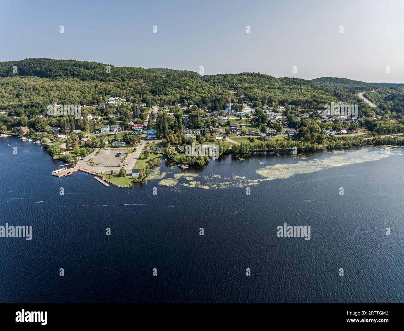 GRANDES IST ein historisches Wahrzeichen in der Nähe des La Mauricie National Park Quebec, Kanada an einem wunderschönen Tag. Stockfoto