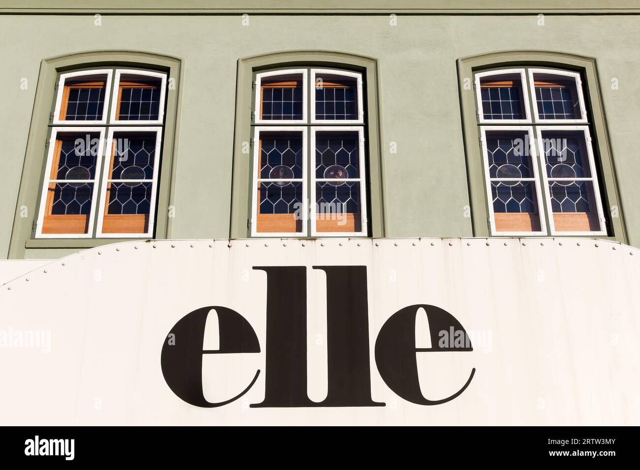 Alte Elle Boutique in der Altstadt von Aarhus, Dänemark Stockfoto