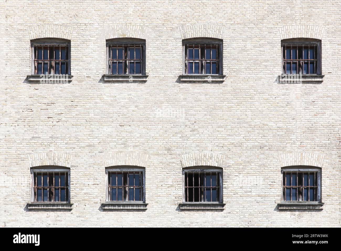 Fassade des alten Horsens Staatsgefängnisses in Dänemark Stockfoto