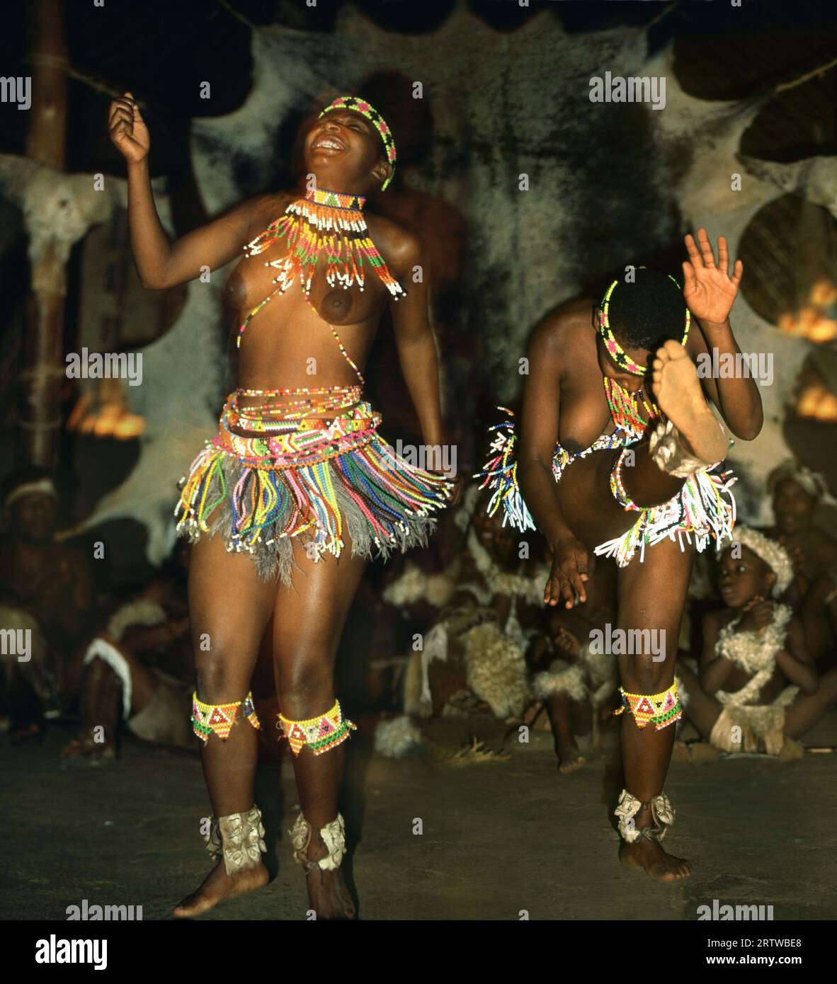 Zulu-Tänzer Stockfoto