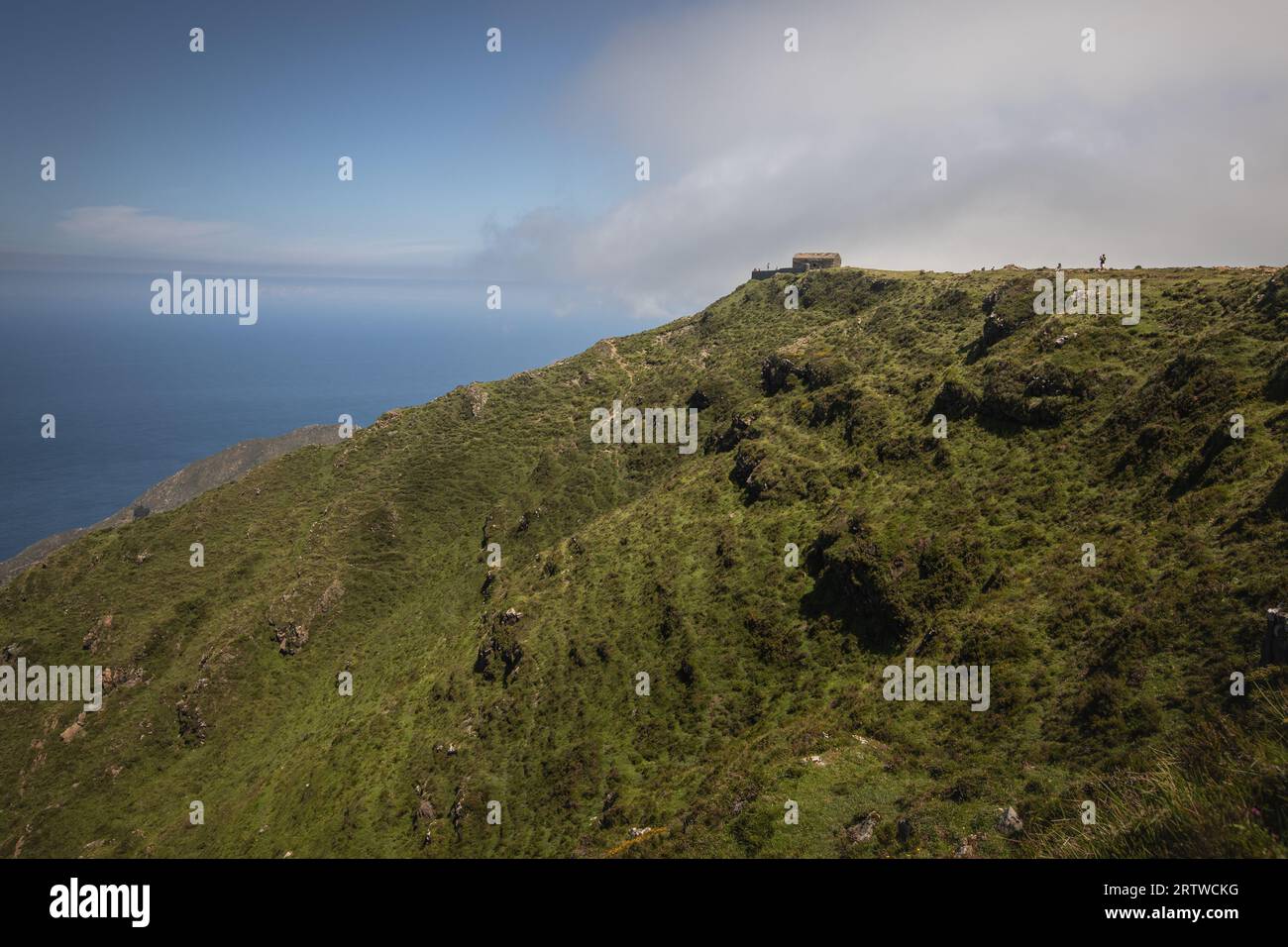 Garita de Herbeira von Miradoiro dos Cantis do Cadro, Galicien. Spanien Stockfoto