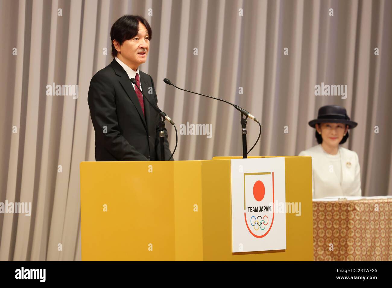 Tokio, Japan. September 2023. Japanische Prinz Akishino und seine Frau