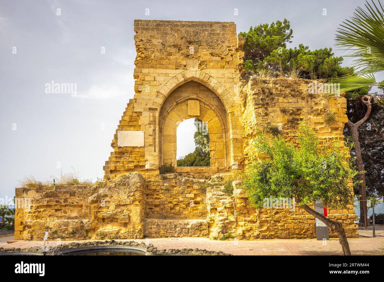 Norman Arc in Mazara del Vallo, Stadt im Südwesten Siziliens, Italien, Europa. Stockfoto