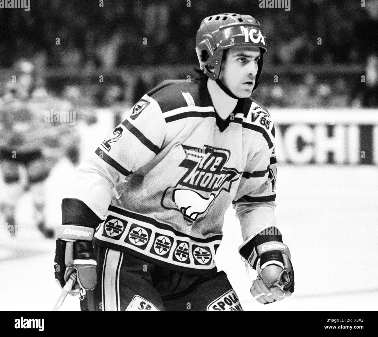 Roland Eriksson Eishockey Leksands IF und schwedische Hockeynationalmannschaft Stockfoto