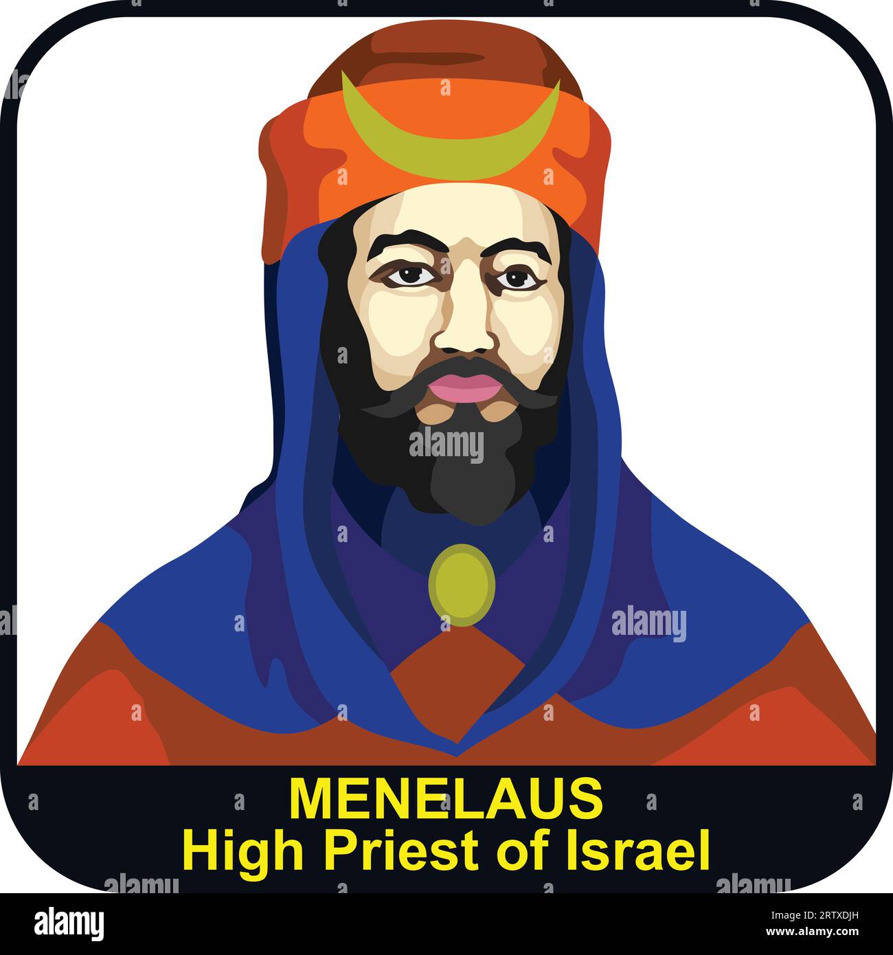Menelaus 44. Hohepriester Israels Stock Vektor