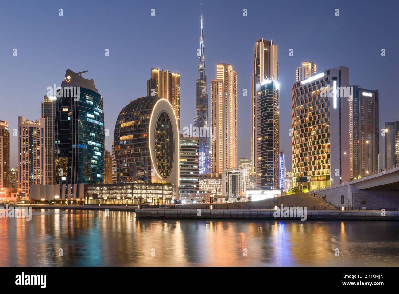 Dubai Skyline, Burj Khalifa, Dubai, VAE Stockfoto