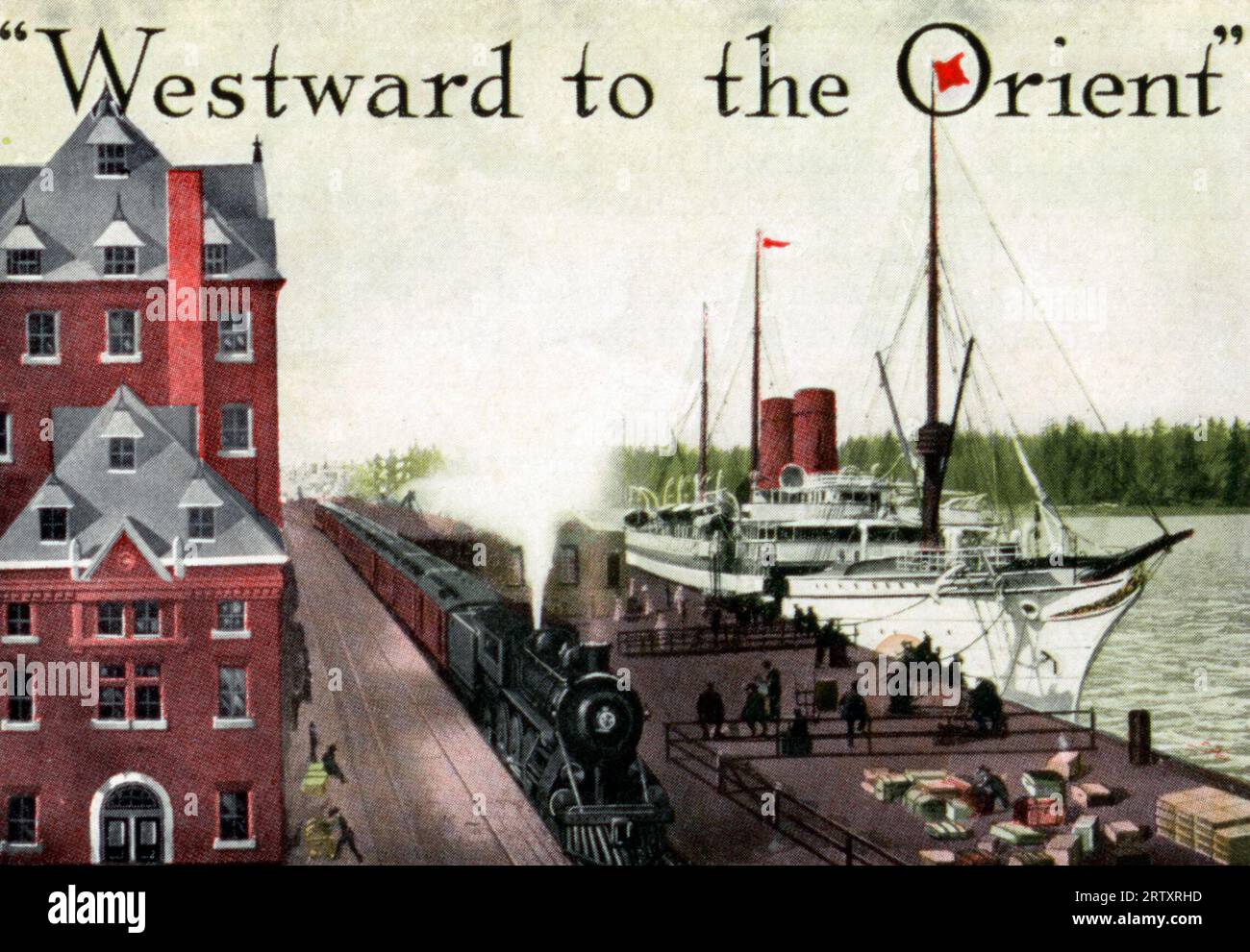 Nach Westen zum Orient, um 1910 Stockfoto