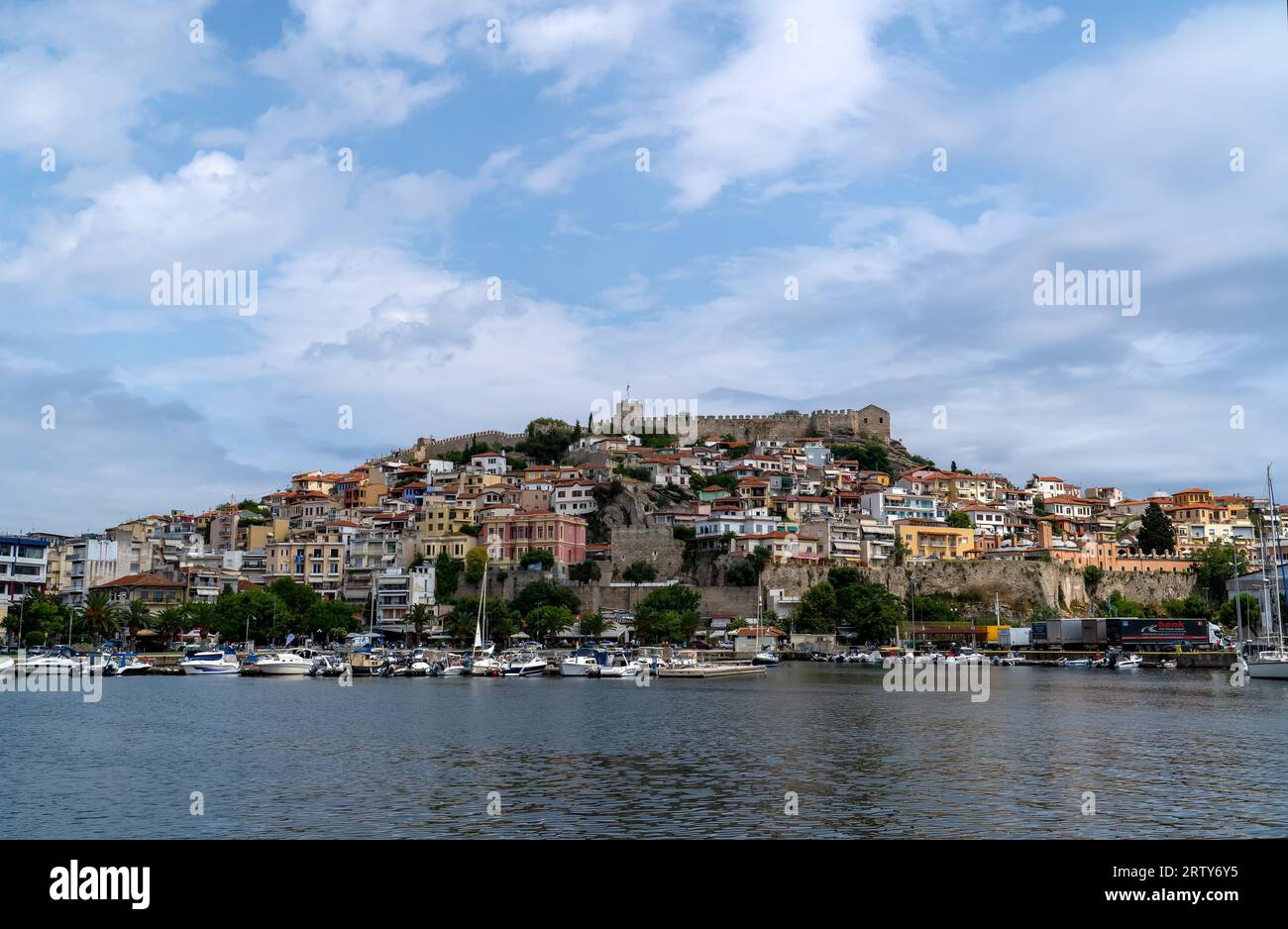 Kavala Stadt im Norden Griechenlands Stockfoto
