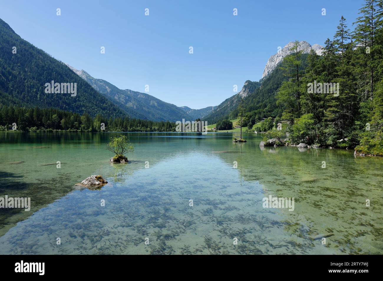 Hintersee bei Ramsau im Berchtesgadener Land Stockfoto