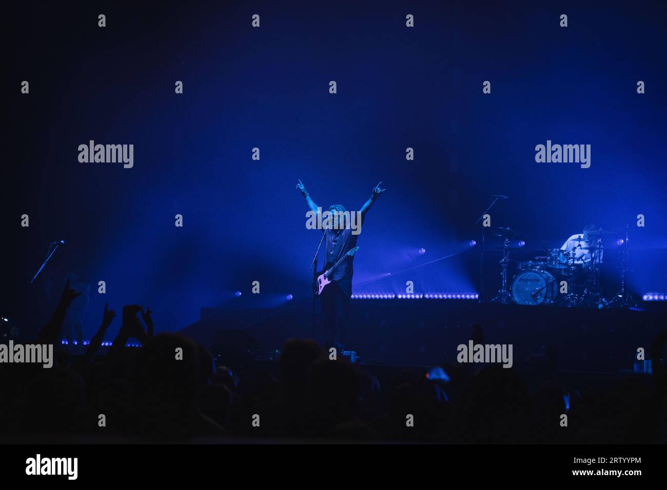 Nottingham, UK 15. September 2023, Charlie Simpson von Busted tritt in nottingham in der Motorpoint Arena in nottingham auf, als Teil der Band 20th Anniversary Tour Credit: Paul Smith / Alamy Live News Stockfoto
