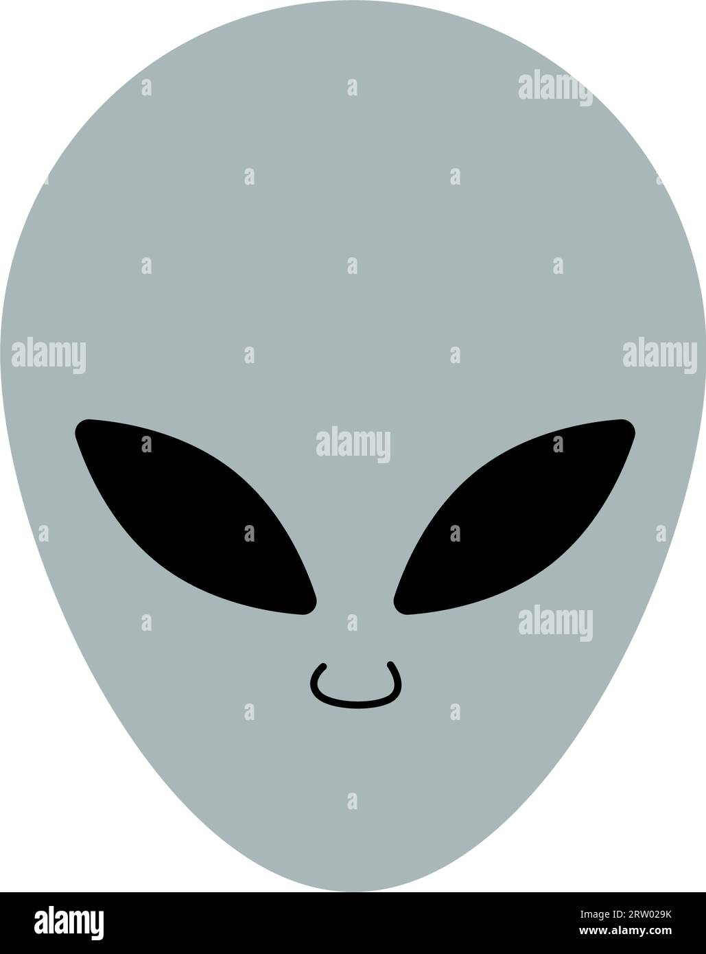 Alien. Lustiger Alien, Zeichentrickfigur. Vektorillustration. Stock Vektor