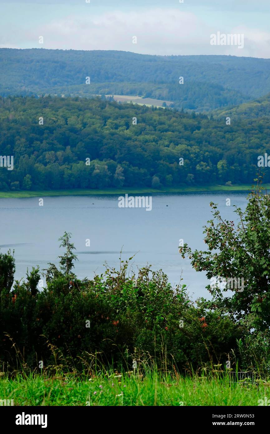 Edersee im Spätsommer, Hessen, Deutschland Stockfoto