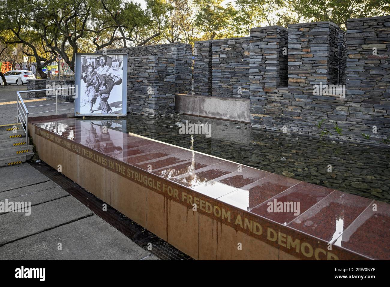 Hector Pieterson Memorial, Monument, Soweto, Township, Johannesburg, Provinz Gauteng, Südafrika Stockfoto