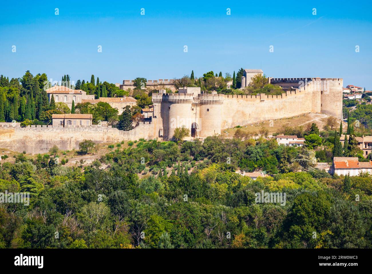Das Fort Saint Andre ist eine mittelalterliche Festung in Avignon City Süd Frankreich Stockfoto