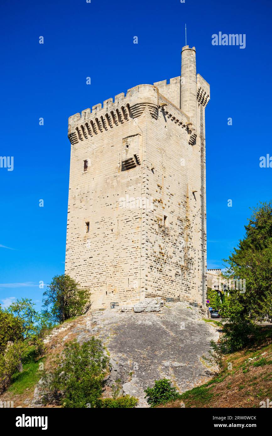 Turm Philipps des Schönen oder Tour Philippe Le Bel ist ein mittelalterlicher Turm in der Stadt Avignon in Südfrankreich Stockfoto