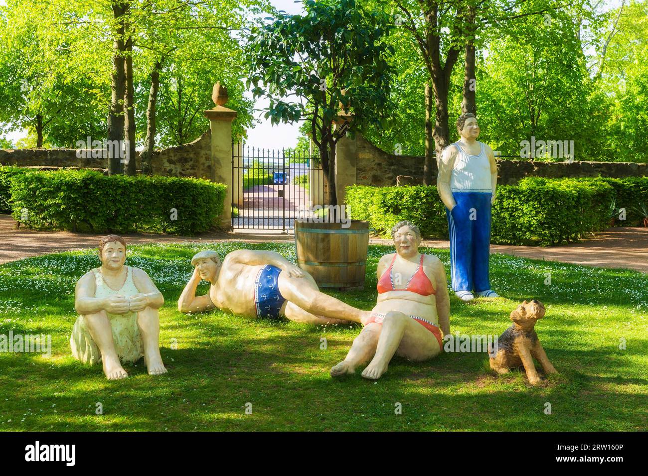 Schloss und Park Lichtenwalde Stockfoto