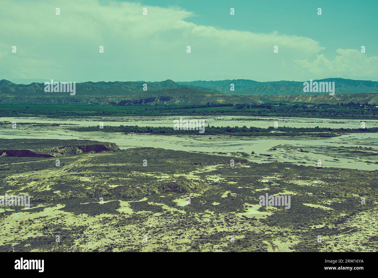 Hochplateau Bezirk Jalal-Abad Region Kirgisistan Stockfoto Hochplateau Bezirk Jalal-Abad Region Kirgisistan Stockfoto