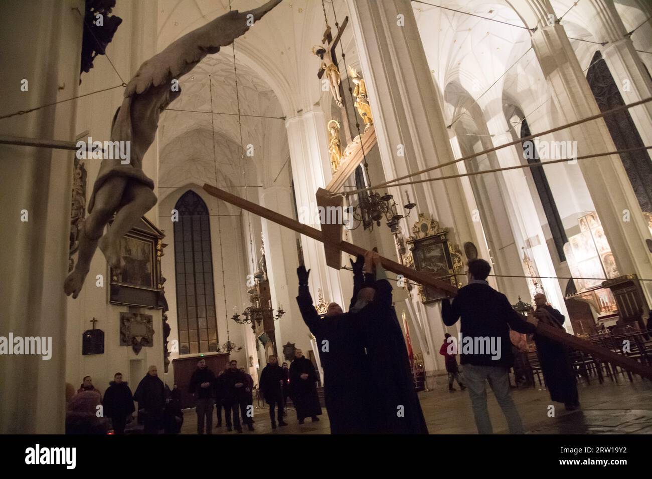 Passionsspiel am Karfreitag in Danzig, Polen © Wojciech Strozyk / Alamy Stock Photo Stockfoto