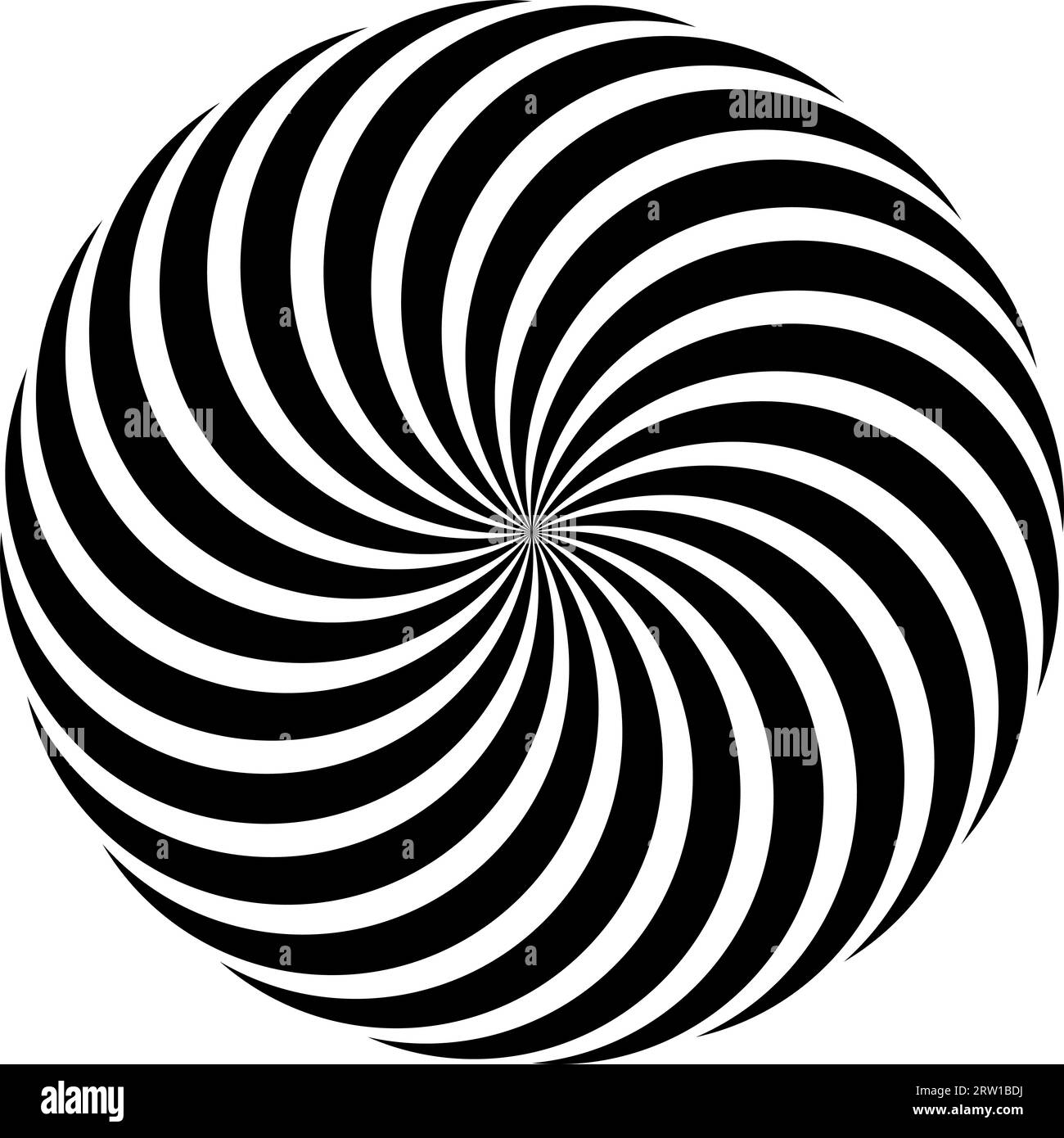 Spiralförmiges Kreismuster Lollipop Twisted Rays Vektor Pop Art Stock Vektor