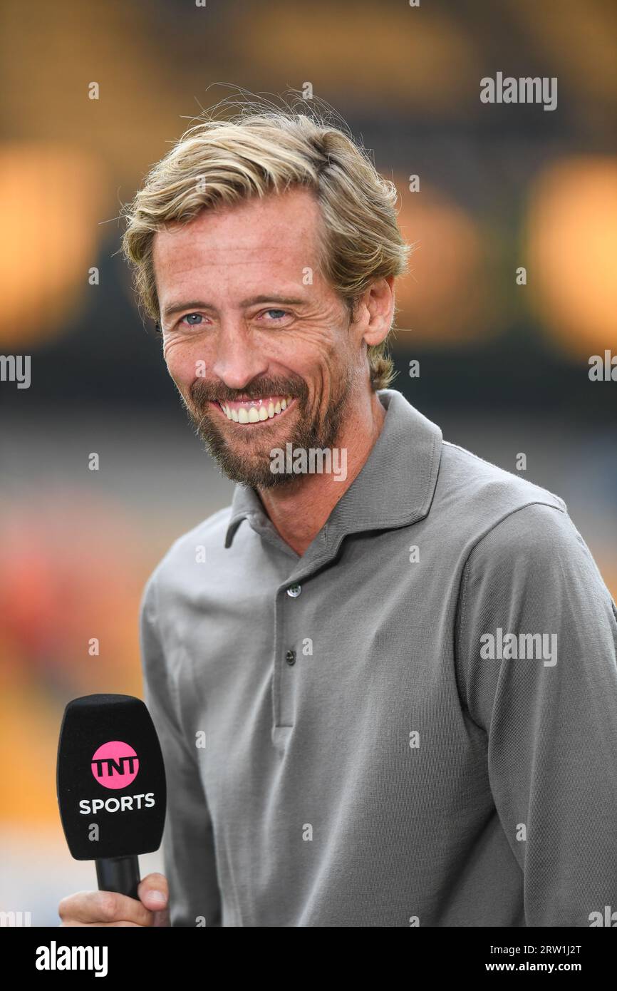 Peter Crouch vor dem Spiel Wolverhampton Wanderers gegen Liverpool in Molineux, Wolverhampton, Großbritannien, 16. September 2023 (Foto: Mike Jones/News Images) Stockfoto